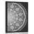 POSTER DEKORATIVES MANDALA MIT SPITZE IN SCHWARZ-WEISS - FENG SHUI - POSTER