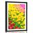 POSTER MIT PASSEPARTOUT GARTEN VOLLER TULPEN - BLUMEN - POSTER