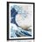 Poster mit Passepartout Reproduktion von Katushika Hokusai - Die große Welle vor Kanagawa
