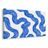 TABLEAU SUR TOILE – COURBES FLUIDES BLEUES ABSTRAITES - IMAGES FORMES ABSTRAITES - TABLEAUX