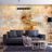 Self adhesive wallpaper abstraction in gold design