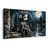 QUADRO SU TELA – RAGAZZA GOTICA CON GATTO NERO - QUADRI HALLOWEEN E HORROR - STAMPE E QUADRI