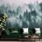 SELF ADHESIVE WALL MURAL FOREST IN THE FOG - WALLPAPERS - 🔥 TOTAL SALE 🔥
