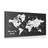 CANVAS PRINT BLACK AND WHITE UNIQUE WORLD MAP - PICTURES OF MAPS - PICTURES