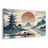 WANDBILD JAPANISCHE LANDSCHAFT MIT REITER - BILDER - 🔥 TOTALAUSVERKAUF
