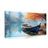 CANVAS PRINT A BOAT ON A DESERTED LAKE - PICTURES LAKES - PICTURES