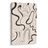 TABLEAU SUR TOILE – COURBES ORGANIQUES EN BEIGE - IMAGES FORMES ABSTRAITES - TABLEAUX