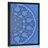 POSTER DEKORATIVES MANDALA MIT SPITZE IN BLAU - FENG SHUI - POSTER