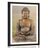 POSTER MIT PASSEPARTOUT BUDDHA-STATUE IN MEDITIERENDER POSITION - FENG SHUI - POSTER
