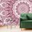 TAPETE MANDALA DER HARMONIE AUF ROSA HINTERGRUND - TAPETEN MIT FENG SHUI-MOTIVEN - TAPETEN