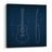 WANDBILD BLAUER GITARRENPLAN - MUSIKBILDER - BILDER