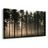 TABLEAU SUR TOILE – FORÊT DE PINS BRUMEUSE À L’AUBE - TABLEAUX FORÊT - TABLEAUX
