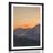 Plakat s paspartuom zalazak sunca u planinama