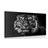 CANVAS PRINT TIGER IN BLACK AND WHITE - BLACK AND WHITE PICTURES - PICTURES