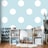 Photo wallpaper dots on blue background