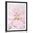 POSTER WITH MOUNT PINK LILY AND ZEN STONES - FENG SHUI - POSTERS