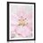 POSTER MIT PASSEPARTOUT ROSA LILIE UND ZEN-STEINE - FENG SHUI - POSTER