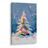 OBRAZ SVÁTEČNÍ NOC S BAREVNÝM STROMEM - VÁNOČNÍ A ZIMNÍ OBRAZY - PICTURES