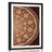 POSTER WITH MOUNT ORNAMENTAL MANDALA WITH A LACE IN BURGUNDY COLOR - FENG SHUI - POSTERS