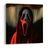 WANDBILD HORRORFIGUR UNTER ROTEM HIMMEL - HALLOWEEN- UND HORROR-BILDER - BILDER