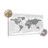 DECORATIVE PINBOARD WORLD MAP WITH A BLACK AND WHITE TOUCH - PICTURES ON CORK - PICTURES