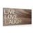 QUADRO CON LE PAROLE "LIVE LOVE LAUGH" - QUADRI CON SCRITTE E CITAZIONI - QUADRI