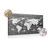 DECORATIVE PINBOARD BLACK AND WHITE MAP ON WOOD - PICTURES ON CORK - PICTURES