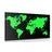 Picture green map on a black background