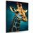 CANVAS PRINT BLUE-GOLD GIRAFFE - PICTURES LORDS OF THE ANIMAL KINGDOM - PICTURES