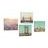CANVAS PRINT SET OF CITIES IN SOFT TONES - SET OF PICTURES - PICTURES