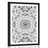 POSTER WITH MOUNT UNIQUE ETHNIC PATTERN IN BLACK AND WHITE - BLACK AND WHITE - POSTERS