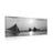 CANVAS PRINT OF BEAUTIFUL SUNSET AT SEA IN BLACK AND WHITE - BLACK AND WHITE PICTURES - PICTURES