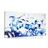 CANVAS PRINT BLUE WATERCOLOR IN AN ABSTRACT DESIGN - ABSTRACT PICTURES - PICTURES