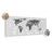 DECORATIVE PINBOARD BEAUTIFUL MAP WITH A BLACK AND WHITE TOUCH - PICTURES ON CORK - PICTURES