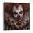 QUADRO SU TELA – CLOWN HORROR DAL SORRISO AGGHIACCIANTE - QUADRI HALLOWEEN E HORROR - STAMPE E QUADRI