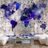 Self adhesive wallpaper purple map