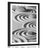 Plagát s paspartou Zen kamene v piesočnatých kruhoch čiernobielom prevedení