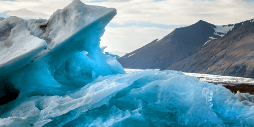 CANVAS PRINT ICEBERG FORMATIONS - PICTURES OF NATURE AND LANDSCAPE - PICTURES