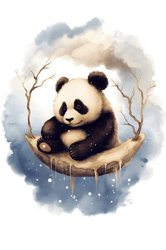 CANVAS PRINT DREAMY PANDA - DREAMY LITTLE ANIMALS - PICTURES