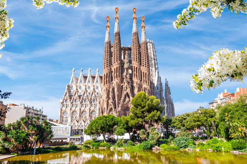 WANDBILD KATHEDRALE IN BARCELONA - BILDER VON STÄDTEN - BILDER