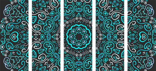 5-DÍLNÝ OBRAZ MANDALA LÁSKY - OBRAZY FENG SHUI - OBRAZY