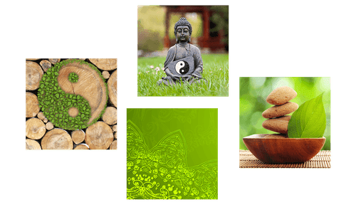 BILDER-SET ANGENEHME HARMONIE VON FENG SHUI - BILDERSETS - BILDER