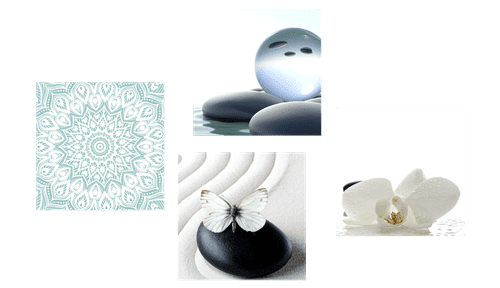 SET TABLOURI FENG SHUI ÎN TONURI DELICATE - COMPOZIȚIE DE TABLOURI - TABLOURI