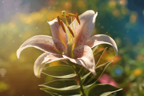 WANDBILD SCHÖNE BLUME MIT EINEM RETRO-HAUCH - BILDER BLUMEN - BILDER