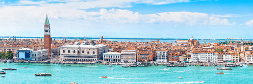 WANDBILD BLICK AUF VENEDIG - BILDER VON STÄDTEN - BILDER