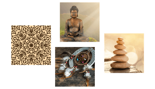 BILDER-SET HARMONISCHER BUDDHA - BILDERSETS - BILDER