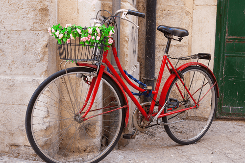 TABLOU BICICLETĂ RUSTICĂ - TABLOURI VINTAGE ȘI RETRO - TABLOURI