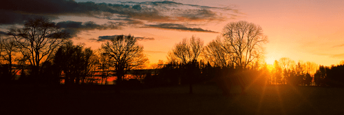 WANDBILD SCHÖNER SONNENUNTERGANG - BILDER VON NATUR UND LANDSCHAFT - BILDER