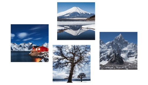 CANVAS PRINT SET MAGIC OF NATURE - SET OF PICTURES - PICTURES