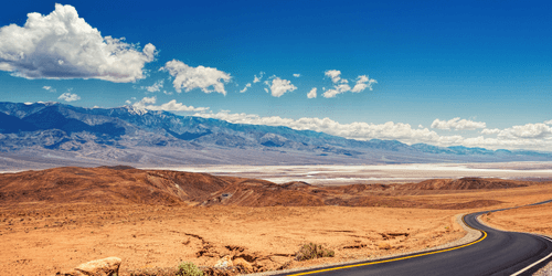 CANVAS PRINT ROAD IN THE MIDDLE OF THE COUNTRY - PICTURES OF NATURE AND LANDSCAPE - PICTURES